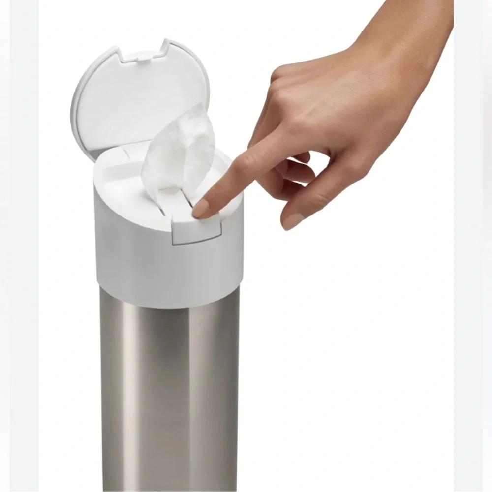 KOHLER Disinfecting Wipes Dispenser Stainless Steel Canister Easy One Touch Lid